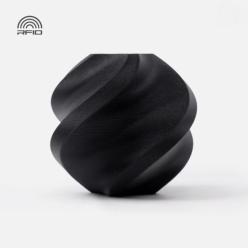 [FLBM0201] Bambu Lab PLA Matte Filament-1KG -1.75- Charcoal(11101)-with Reusable Spool