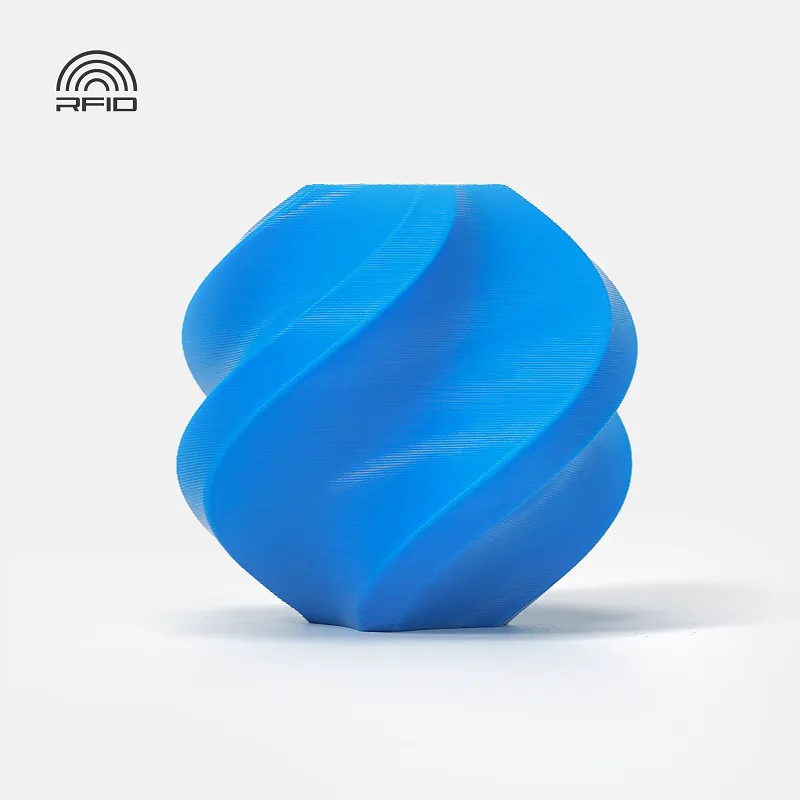 Bambu Lab PLA Basic Cyan(10603) Filament-1KG -1.75- with Reusable Spool