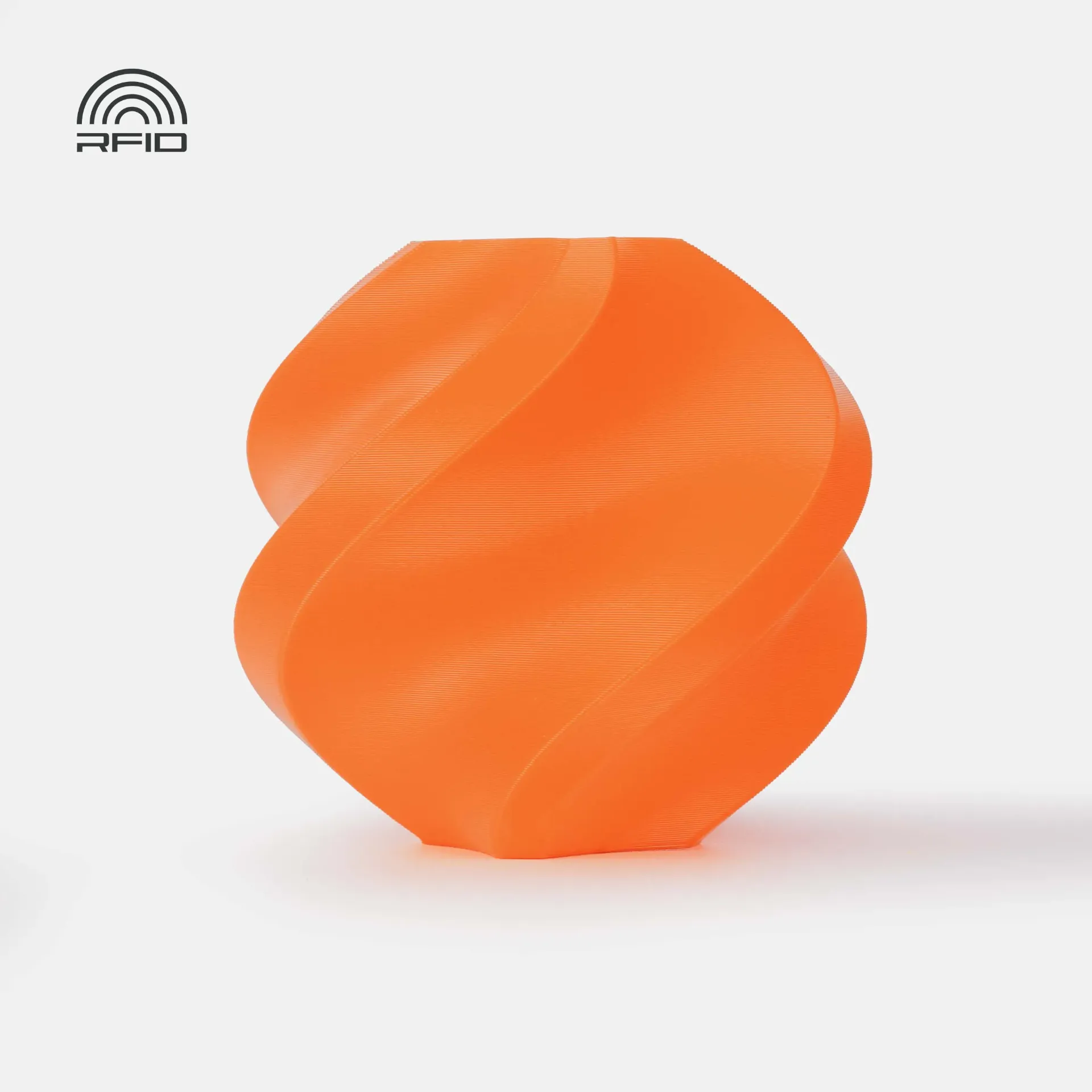 [PLABM0107] Bambu Lab PLA Basic Orange(10300) Filament-1KG -1.75- Refill Pack Without Spool