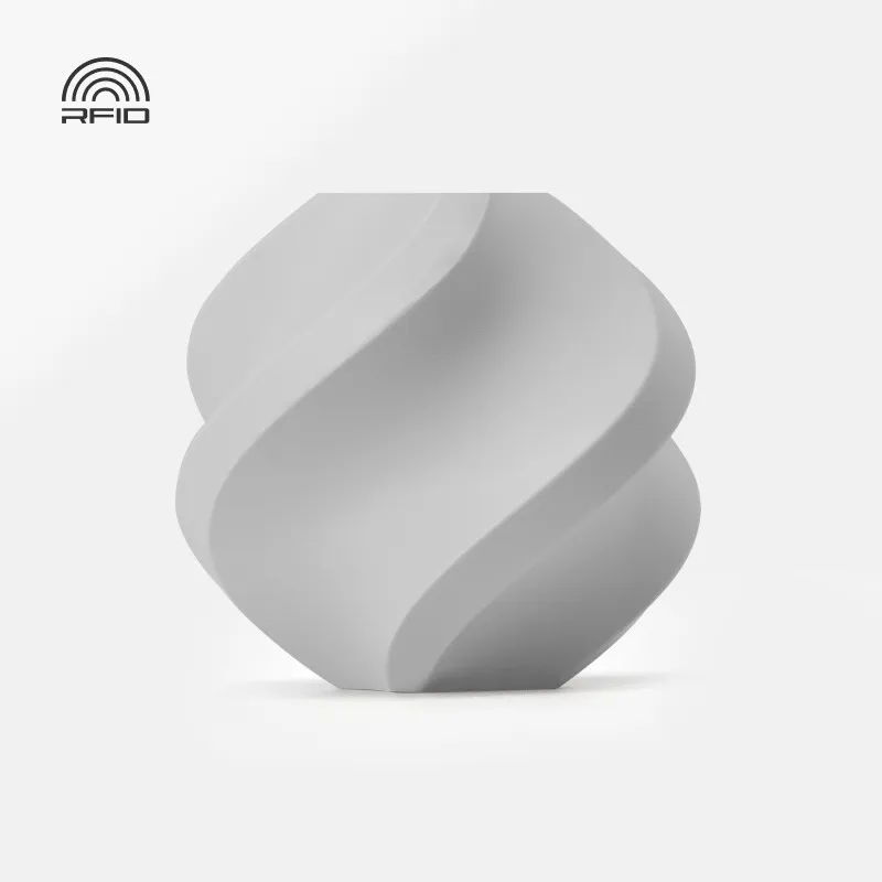 Bambu Lab PLA Basic Light Gray(10104) Filament-1KG -1.75- Refill Pack Without Spool