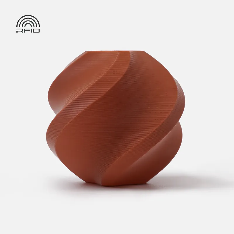 [FLBM0118] Bambu Lab PLA Basic Filament-1KG -1.75- Brown(10800)-Refill Pack Without Spool