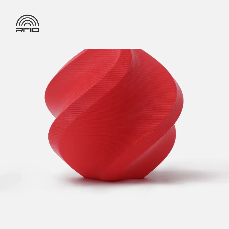Bambu Lab PLA Matte Scarlet Red (11200) Filament-1KG -1.75- with Reusable Spool