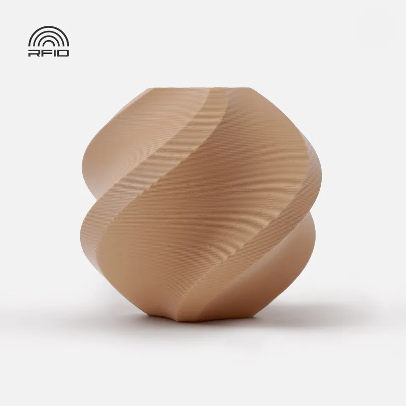 Bambu Lab PLA Matte Latte Brown (11800) Filament-1KG -1.75- with Reusable Spool