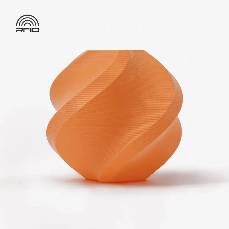 Bambu Lab PLA Matte Mandarin Orange(11300) Filament-1KG -1.75- Refill Pack Without Spool