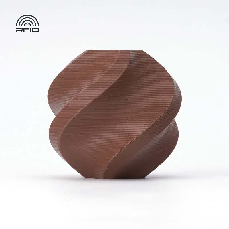 [FLBM0310] Bambu Lab PLA Matte Filament-1KG -1.75- Dark Brown (11801)-Refill Pack Without Spool