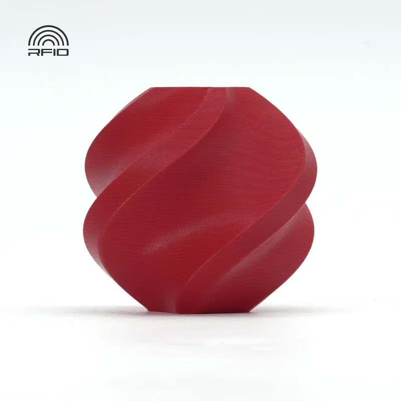 [FLBM0312] Bambu Lab PLA Matte Filament-1KG -1.75- Dark Red(11202)-Refill Pack Without Spool