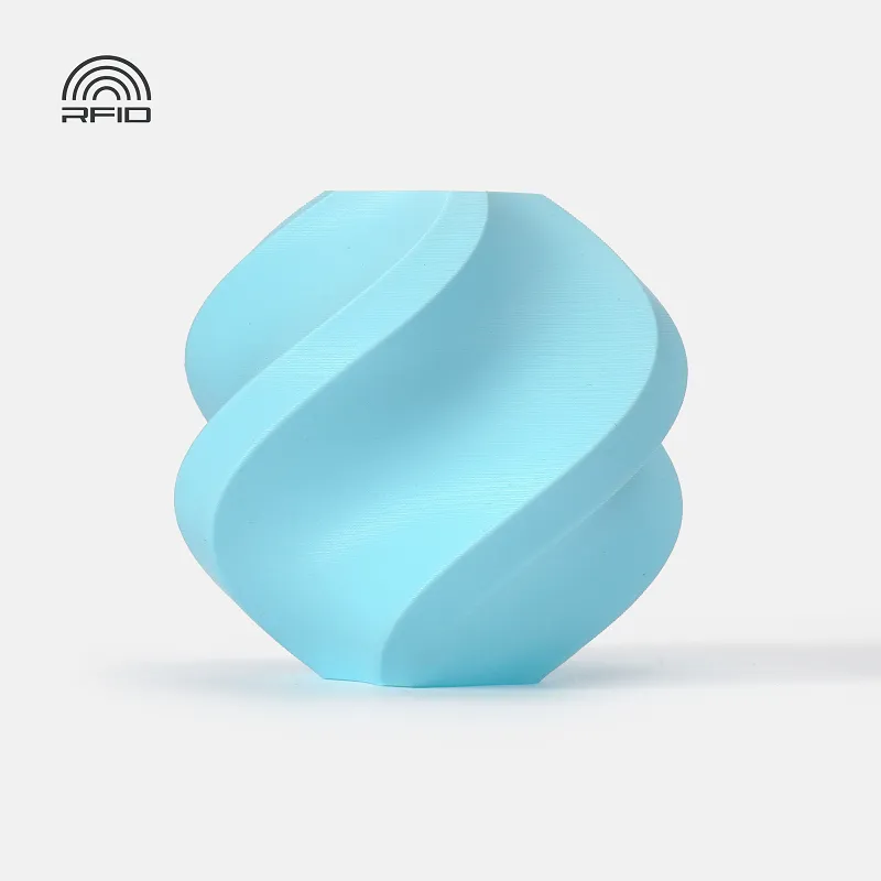 [PLABM0306] Bambu Lab PLA Matte Ice Blue(11601) Filament-1KG -1.75- Refill Pack Without Spool