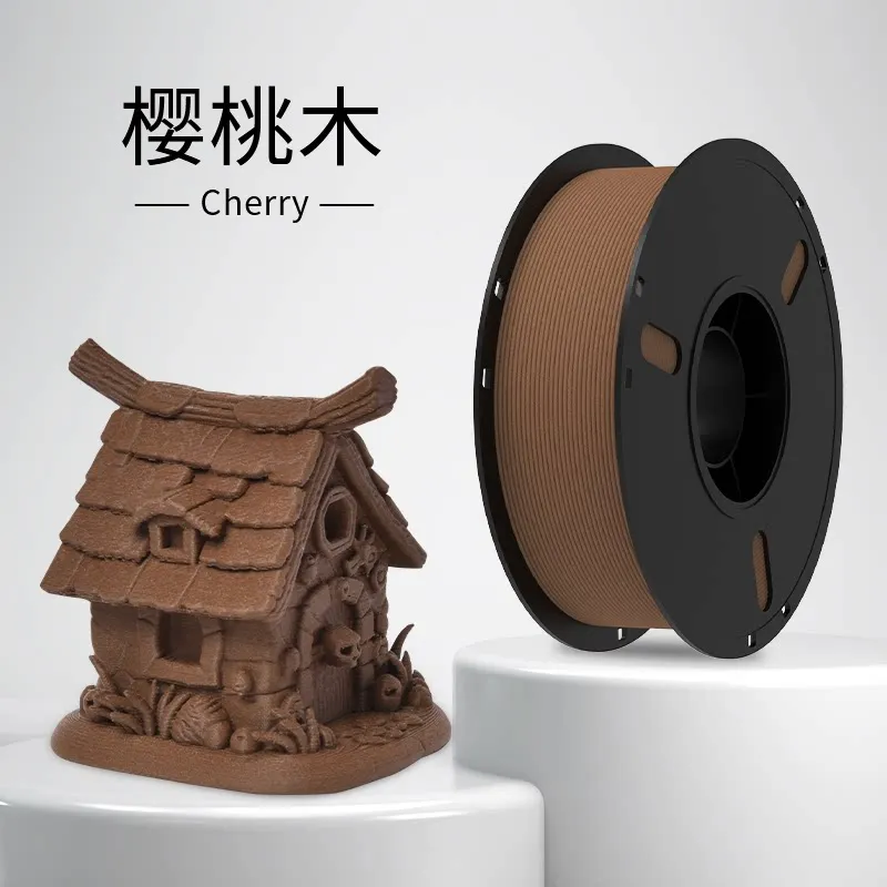 Lanbo PLA wood Cherry Wood Filament-1KG -1.75- With Spool