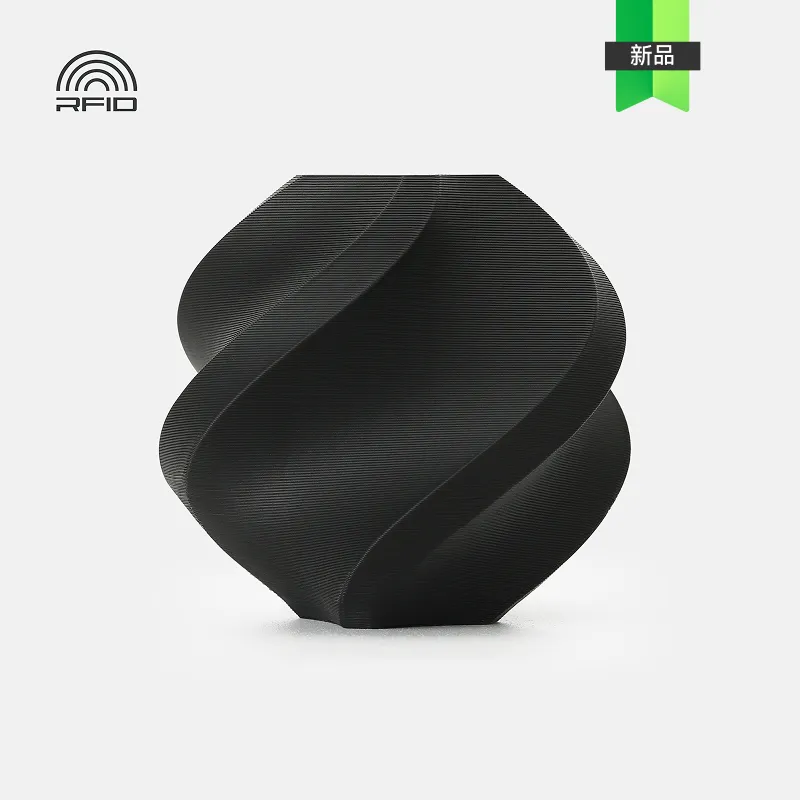 [FLBM0401] Bambu Lab PLA Lite Filament-1KG -1.75- Black(16100)-with Reusable Spool