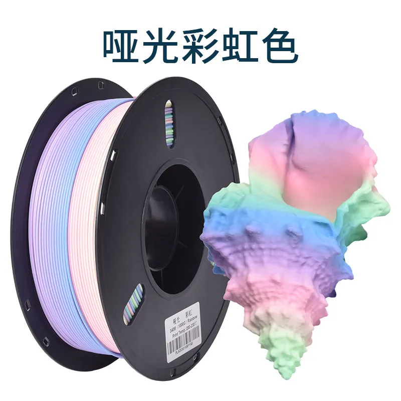 Lanbo PLA Matte Rainbow Gradient 1 Filament-1KG -1.75- With Spool