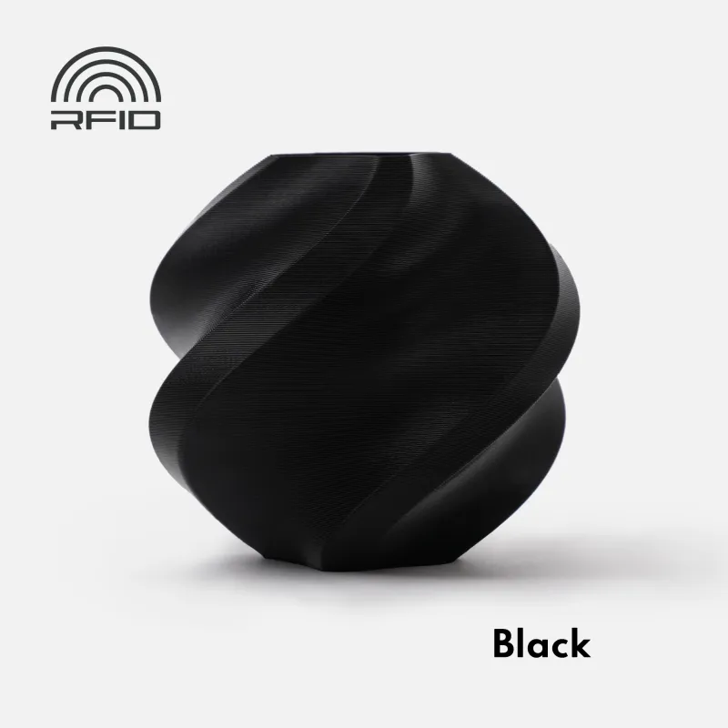 [PLABM0001] Bambu Lab PLA Basic Black(10101) Filament-1KG -1.75- with Reusable Spool