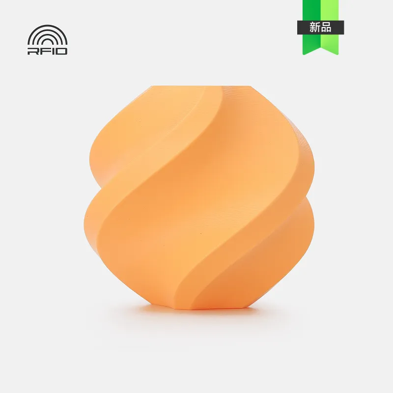 Bambu Lab PLA Pure Apricot(17300) Filament-1KG -1.75- with Reusable Spool