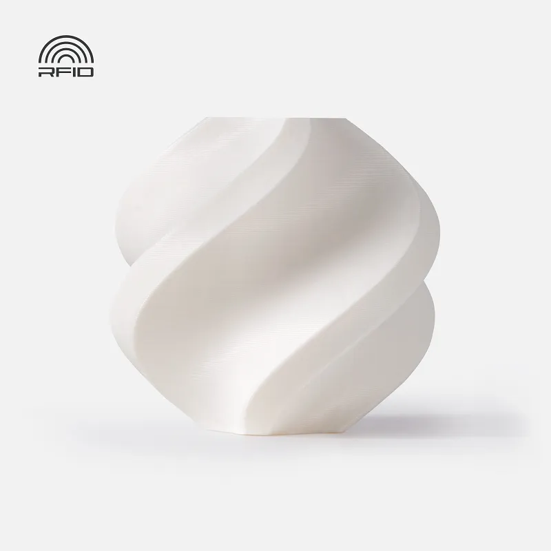 Bambu Lab ABS White(40100) Filament-1KG -1.75- Refill Pack Without Spool