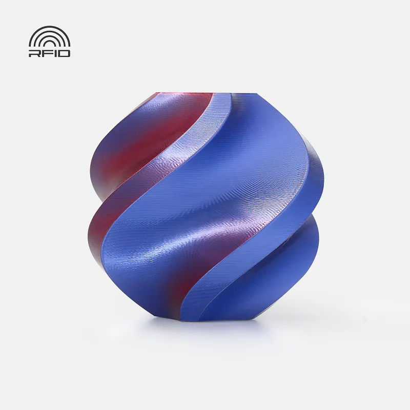 Bambu Lab PLA Silk Multi-Color Midnight Blaze(13902) Filament-1KG -1.75- with Reusable Spool
