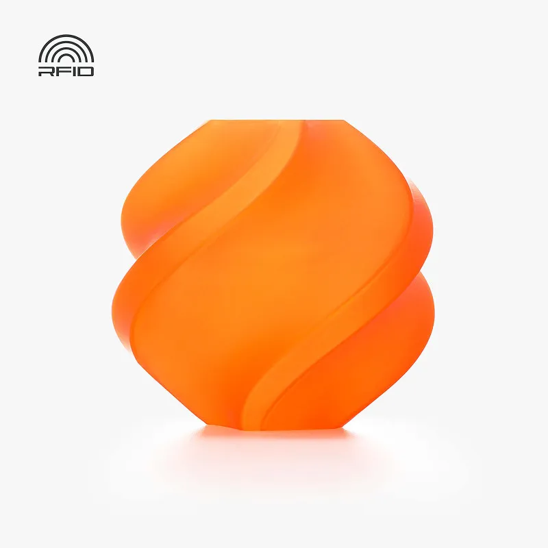 [PLABM2008] Bambu Lab PLA Translucent Orange (13301) Filament-1KG -1.75- with Reusable Spool