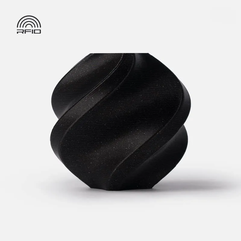 Bambu Lab PLA Sparkle Onyx Black (13101) Filament-1KG -1.75- with Reusable Spool