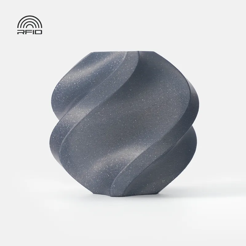 Bambu Lab PLA Sparkle Slate Gray (13102) Filament-1KG -1.75- with Reusable Spool