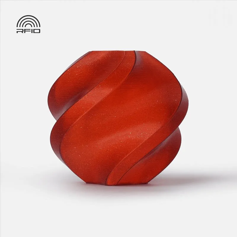 Bambu Lab PLA Sparkle Crimson Red(13200) Filament-1KG -1.75- with Reusable Spool