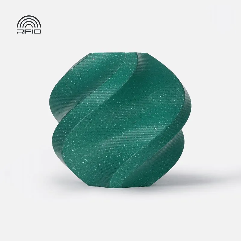 Bambu Lab PLA Sparkle Alpine Green(13501) Filament-1KG -1.75- with Reusable Spool