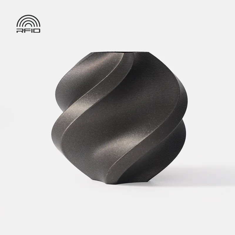 Bambu Lab PLA Metal Iron Gray (13100) Filament-1KG -1.75- with Reusable Spool