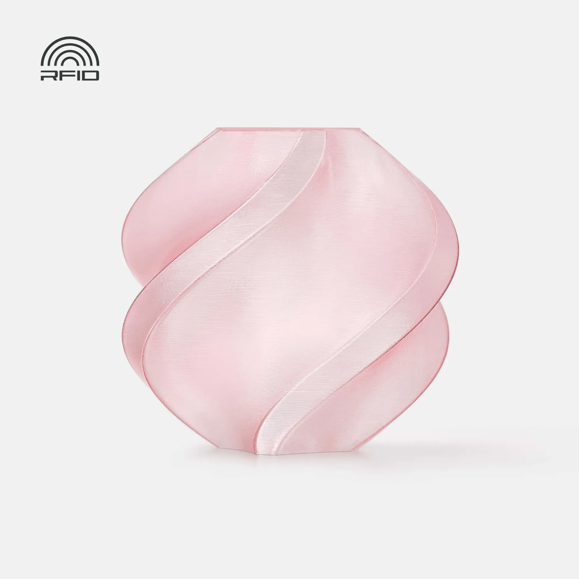 Bambu Lab PETG Translucent Pink (32200) Filament-1KG -1.75- with Reusable Spool