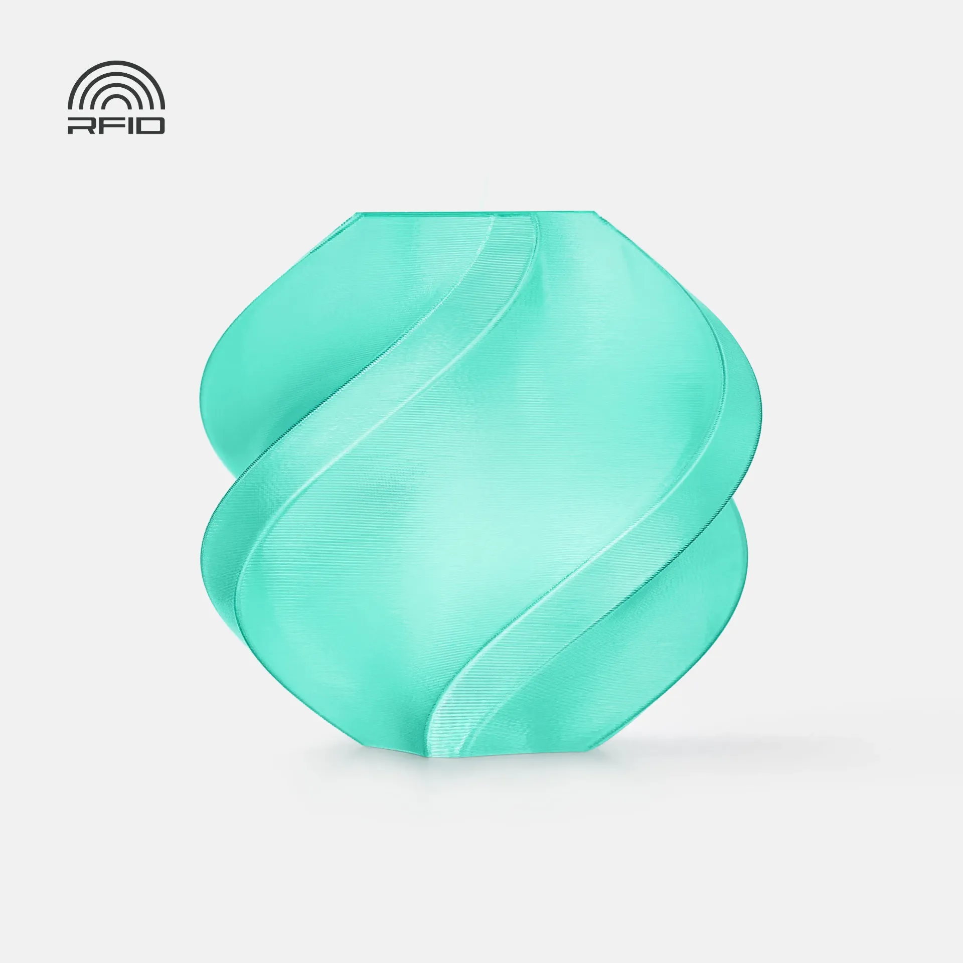 Bambu Lab PETG Translucent Teal (32501) Filament-1KG -1.75- with Reusable Spool