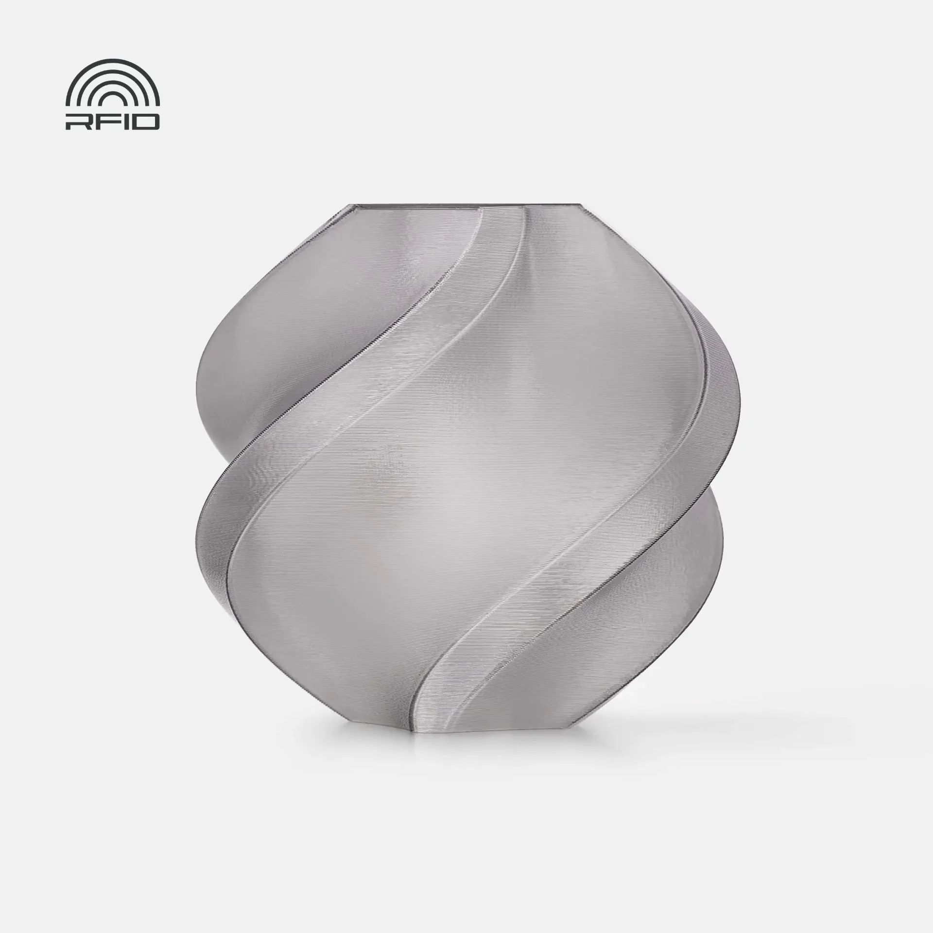 Bambu Lab PETG Translucent Gray (32100) Filament-1KG -1.75- Refill Pack Without Spool