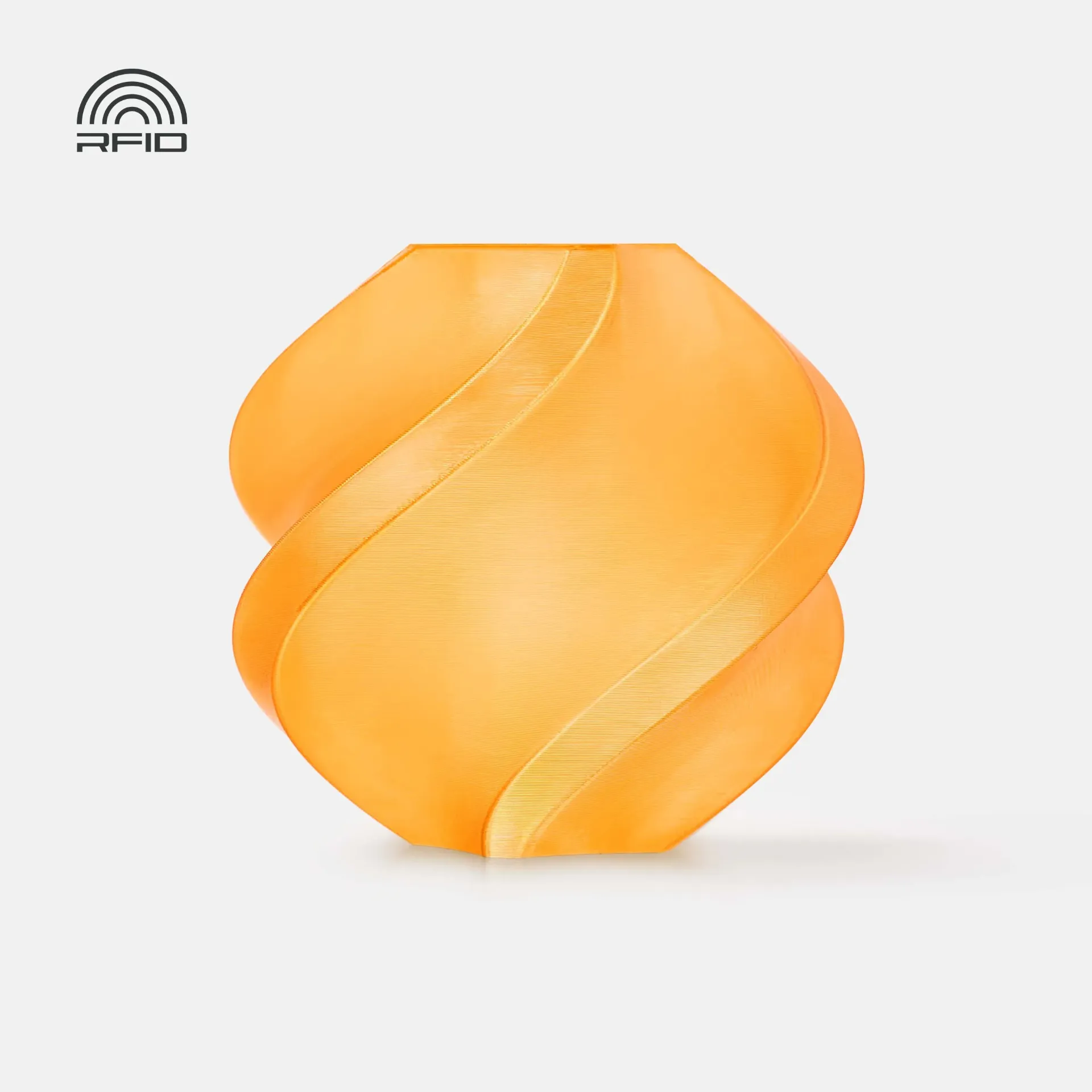 Bambu Lab PETG Translucent Orange (32300) Filament-1KG -1.75- Refill Pack Without Spool