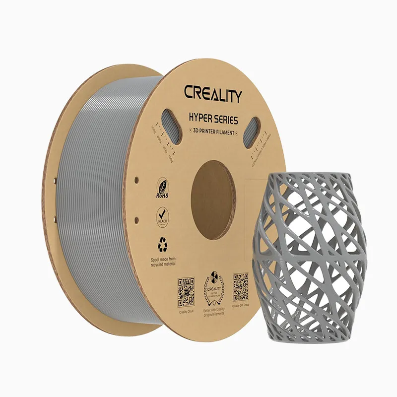 [FLCR1203] Creality Hyper PETG Filament-1KG -1.75-Grey-With Spool